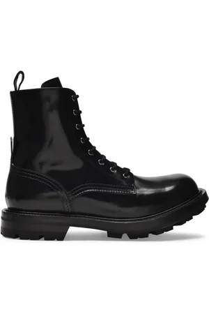 Alexander McQueen Stiefel mit Glanzoptik