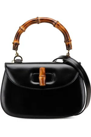 Gucci 20th Century Calfskin Bamboo Night satchel