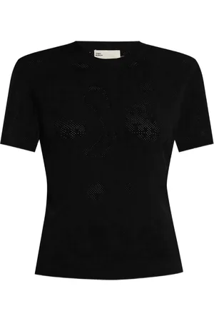 Tory Burch Perforated-knit top