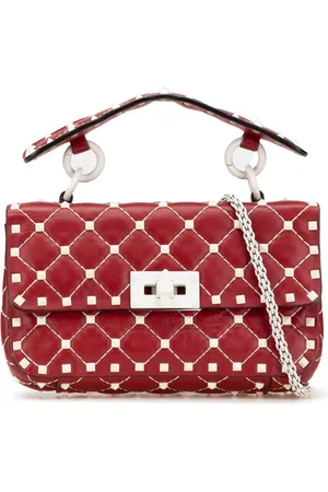 VALENTINO GARAVANI 2000-2017 kleine Free Rockstud Spike Satchel-Tasche aus Lammleder