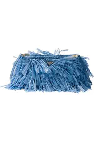 Prada Mittelgroße Clutch mit Fransen