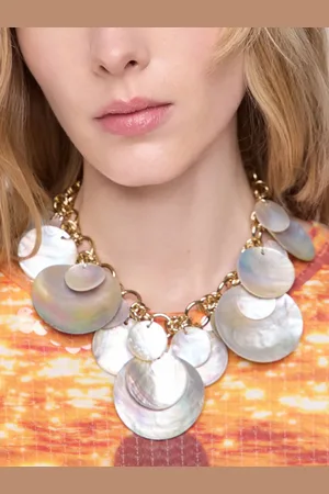 Paco rabanne Halskette mit Muschelscheiben