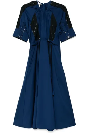LOVEBIRDS Festliches Paillettenkleid mit Falten