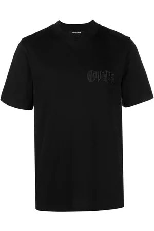 Roberto Cavalli T-Shirt mit Logo-Stickerei
