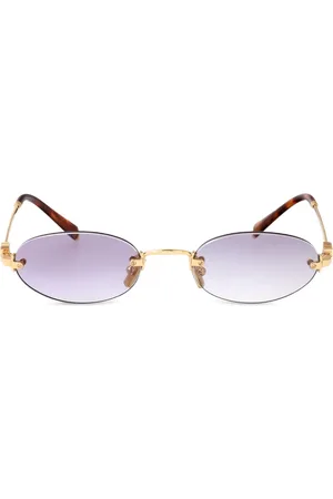 Miu Miu Sonnenbrille mit ovalem Gestell