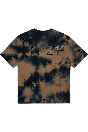 Nº21 T-Shirt mit Batikmuster