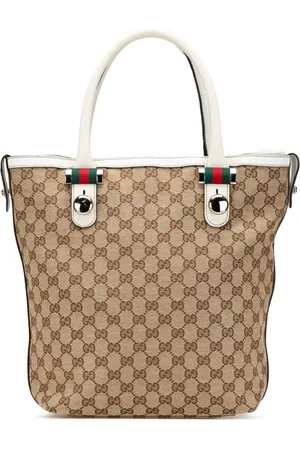 Gucci 2000-2015 mittelgroße GG Canvas Web Match Ball Tote Bag