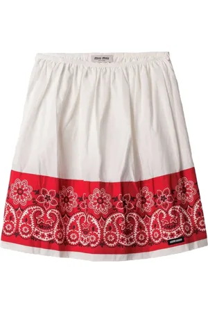 Miu Miu Slubbed Bandana Popeline-Rock
