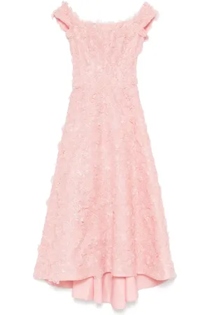 Costarellos Midikleid mit Blumenstickerei