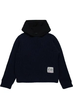 Nº21 Gestrickter Hoodie