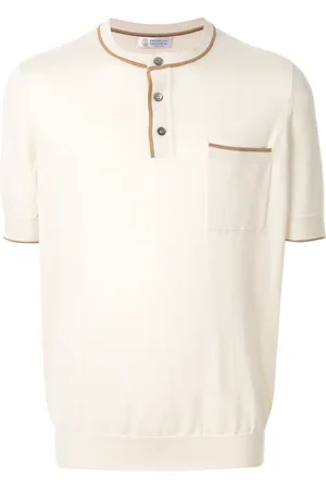 Brunello Cucinelli Gestricktes Henley-Oberteil