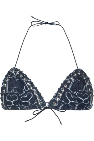 Ludovic De Saint Sernin Bikinioberteil mit Logo-Print