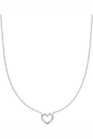 VEYNOU 14kt Heart Weißgoldhalskette mit Diamanten