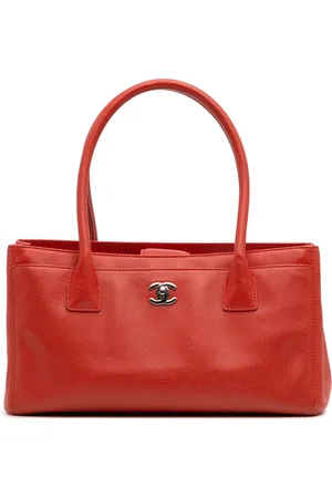 CHANEL 2012-2013 kleine Executive Cerf Tote Bag aus Kalbsleder