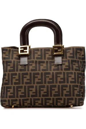 Fendi 2000-2010 kleine Zucca Canvas Twins Tote Bag