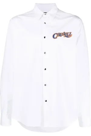 Roberto Cavalli Hemd mit aufgesticktem Logo