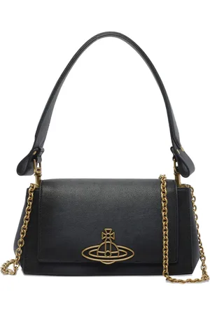 Vivienne Westwood Mittelgroße Schultertasche mit Haselnussbraun