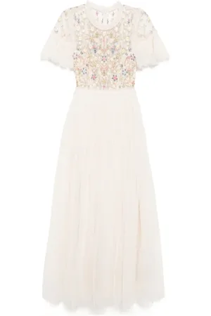Needle & Thread Abendkleid mit Blumenstickerei