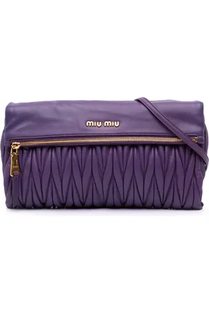 Miu Miu 2010-heute Umhängetasche aus Matelassé-Nappaleder mit Reißverschluss