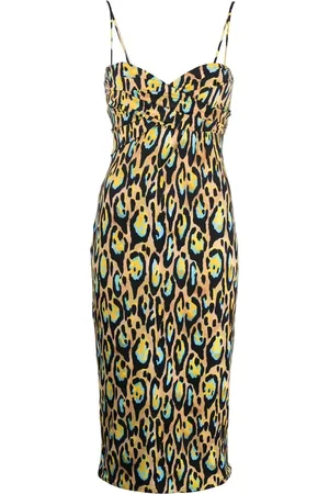 Roberto Cavalli Kleid mit Leoparden-Print