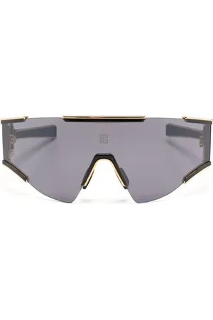 Balmain Sonnenbrille mit Logo-Schild