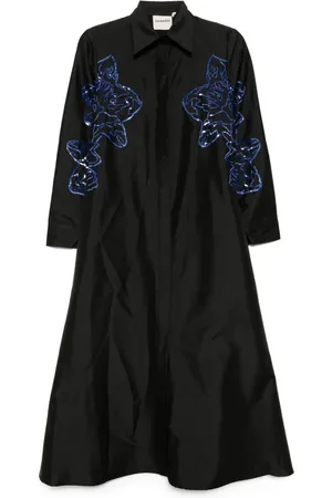 LOVEBIRDS Festliches A-Linien-Kleid mit Pailletten