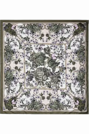 Alexander McQueen Blossom Skull Schal