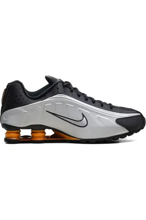 Nike Shox R4 "Black/Vast Grey/Bright Mandarin/Metallic Silver" sneakers
