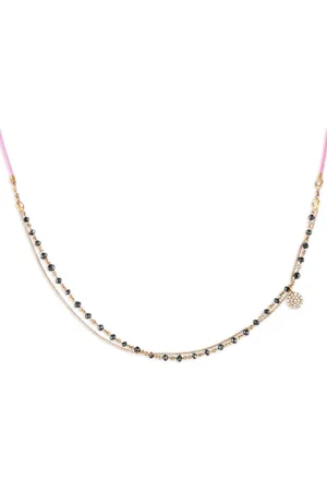 Aaron Basha 18kt Rotgoldhalskette mit Diamant