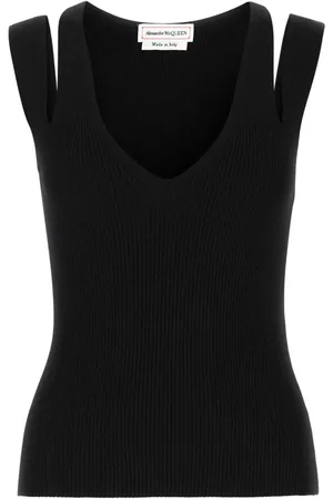 Alexander McQueen Geripptes Tanktop