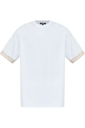 VERSACE Embellished-cuffs T-shirt