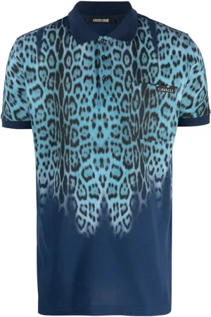Roberto Cavalli Poloshirt mit Leoparden-Print