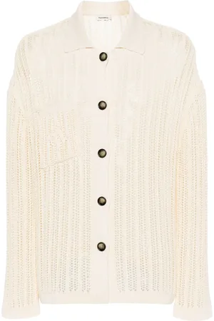 Nanushka Cardigan mit Lochstrickmuster