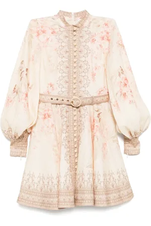 ZIMMERMANN Geknöpftes Illuminate Minikleid