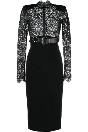 Roberto Cavalli Kleid mit Spitzeneinsätzen