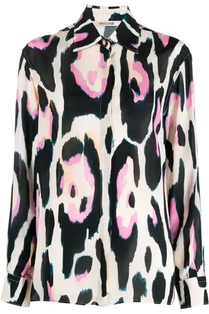 Roberto Cavalli Hemd mit Animal-Print