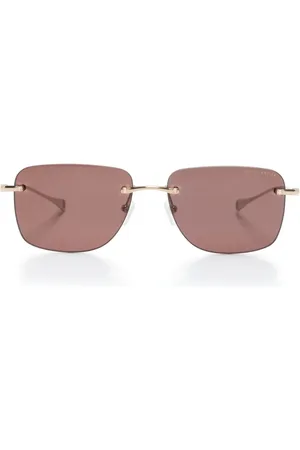 DITA EYEWEAR Rahmenlose Sonnenbrille mit eckigen Gläsern