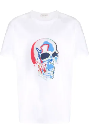 Alexander McQueen T-Shirt mit Solarised Skull-Print