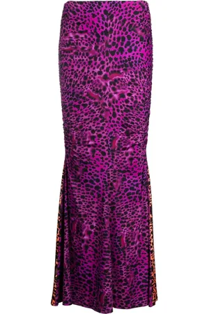 Roberto Cavalli Rock mit Animal-Print