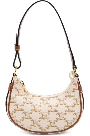 Céline 2022 Triomphe Ava Schultertasche aus beschichtetem Canvas