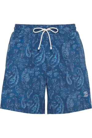 Brunello Cucinelli Badeshorts mit Paisley-Print