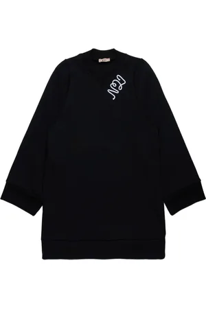 Nº21 Kleid mit Logo-Stickerei