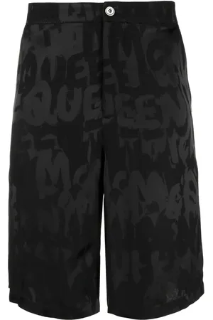 Alexander McQueen Shorts aus Graffiti-Jacquard