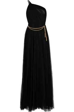 Elisabetta Franchi Verziertes One-Shoulder-Tüllkleid