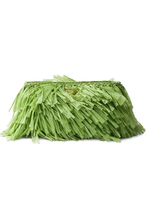 Prada Mittelgroße Clutch mit Fransen