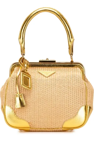 Prada 2000-2024 Handtasche aus Raffiabast