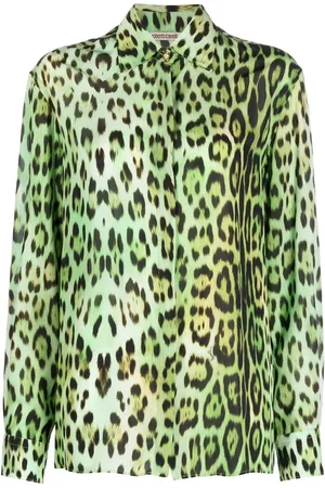 Roberto Cavalli Hemd mit Leoparden-Print