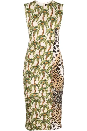 Roberto Cavalli Kleid mit Print-Mix
