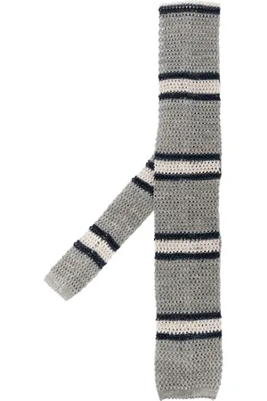 Brunello Cucinelli Gestrickte Krawatte mit Streifen