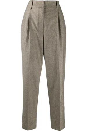 Brunello Cucinelli Hose mit Hahnentrittmuster